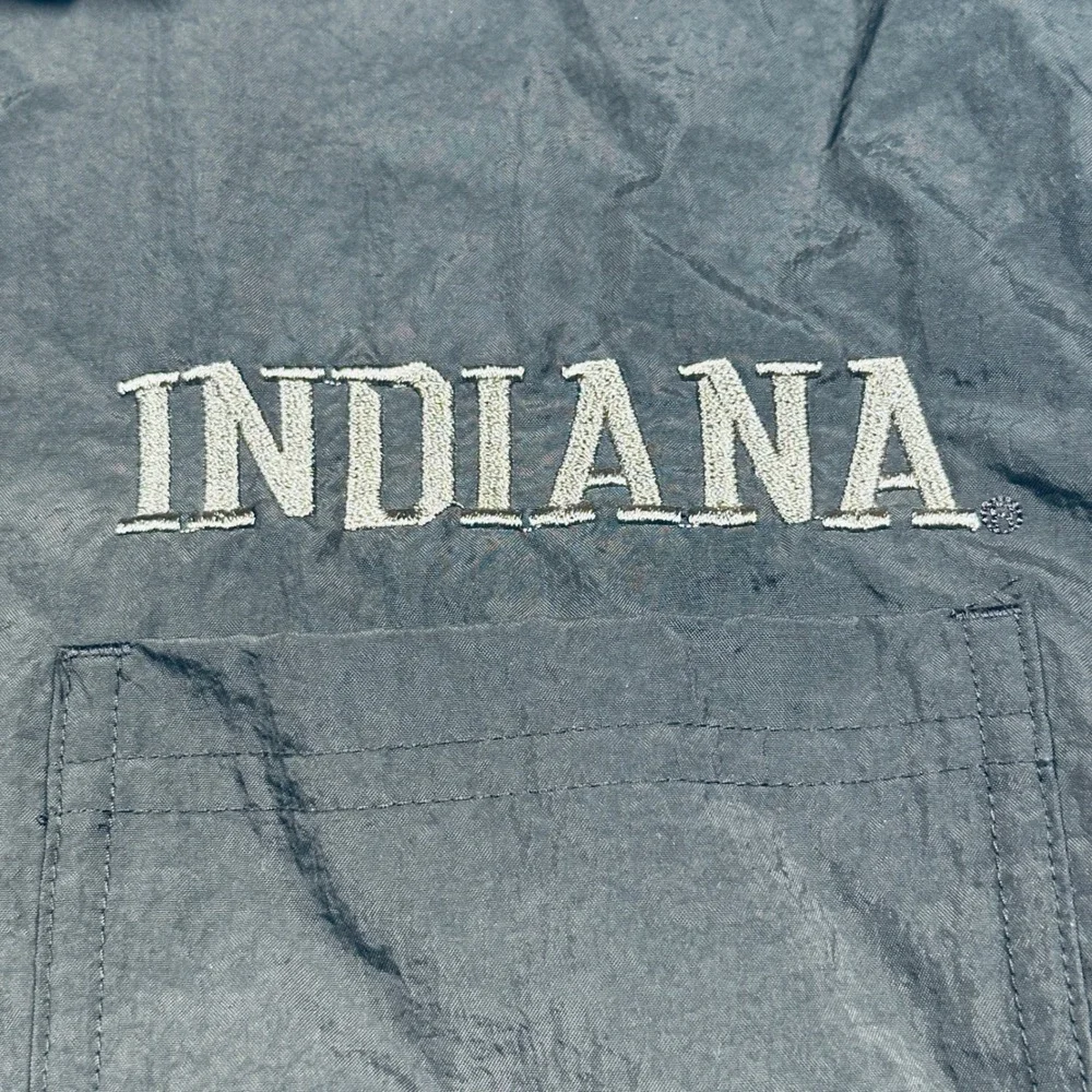 Adidas Indiana Hoosiers Windbreaker Jacket L Green IU Salute to Service Military